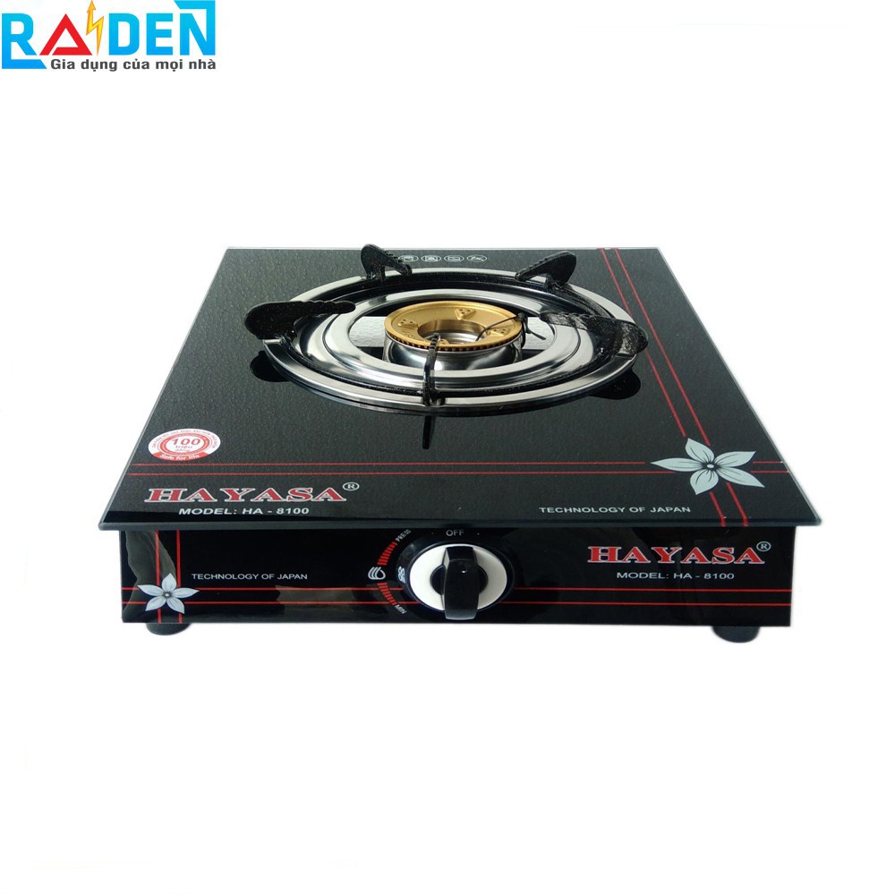 Bếp ga đơn mâm đồng, điếu Inox Hayasa HA-8100