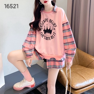 Sale áo tay dài thu đông bigsize phối cr 16521