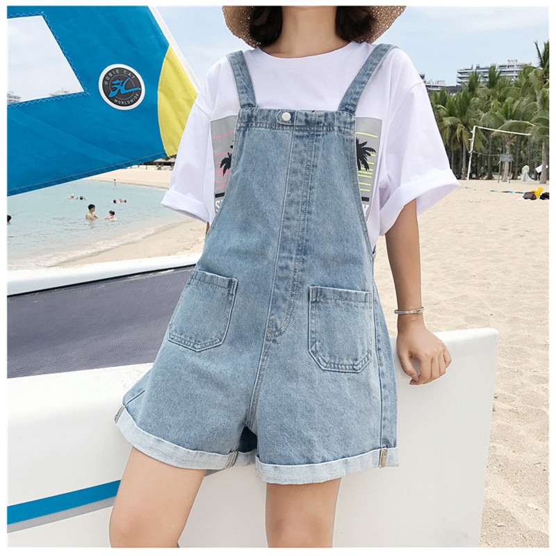 [ORDER] - Quần yếm short jean form rộng xắn lai 😍🤤