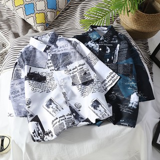 Áo sơ mi dáng rộng thoải mái sành điệu thời trang cho nam