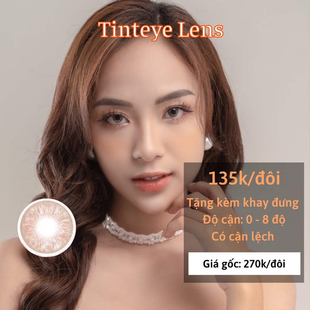 [OFF 50%: 135K/Đôi] BST 5 mẫu kính áp tròng xám tự nhiên hot 2022 Tinteye Lens 0 - 10 độ