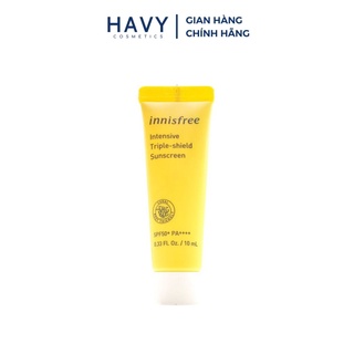 Kem chống nắng Innisfree Intensive Triple Shield Sunscreen 10ml
