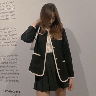 Ảnh thật - Áo khoác Tweed