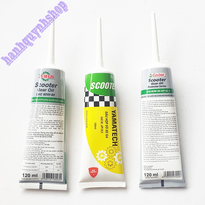 Dầu nhớt láp Castrol cho hộp số xe tay ga 120ml