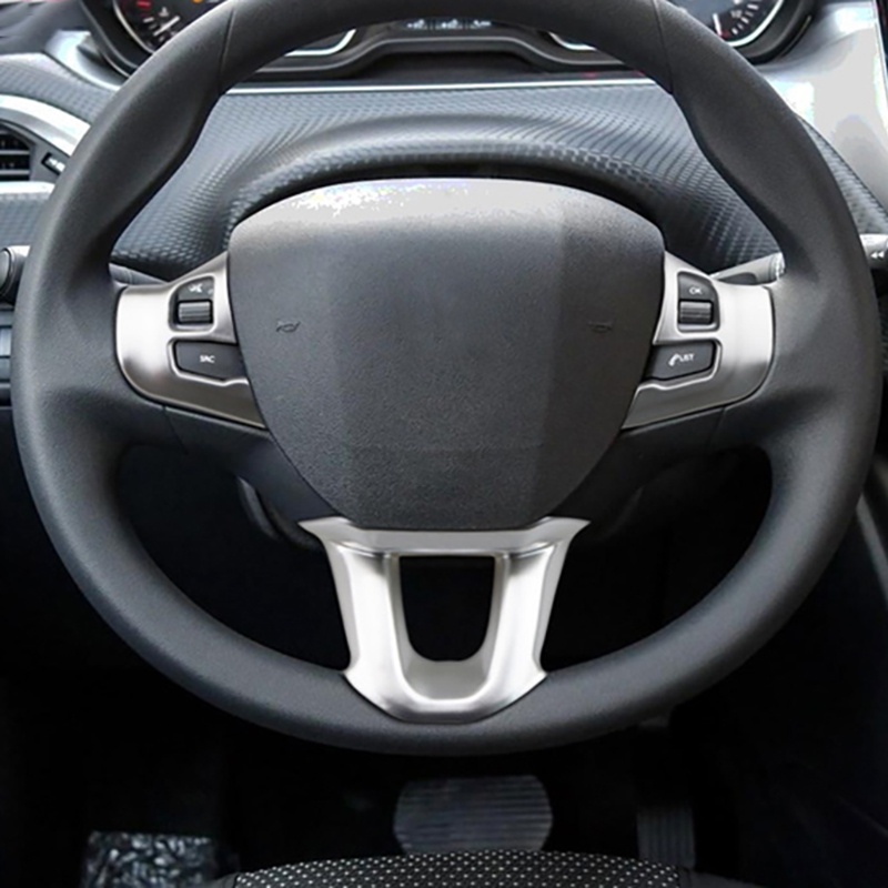 Bộ 3 Viền Trang Trí Vô Lăng Xe Hơi Peugeot 2008 208 308 2014-2018