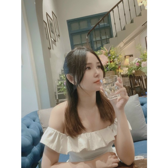 Tóc Giả Hai Mái Phủ Đỉnh 3D Tóc Thật Wina Dài 30cm