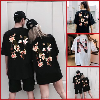 Áo Thun Tay Lỡ N HOA 2 Màu ( form rộng kèm ảnh thật )