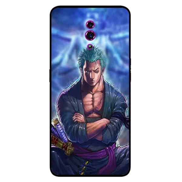 Ốp Lưng Oppo Reno - Zoro Nền Xanh