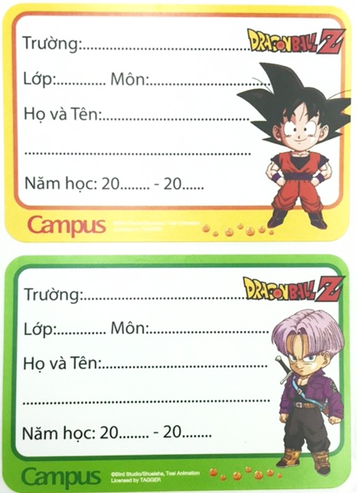 Nhãn Vỡ NT-DRA12 Dragon Ball