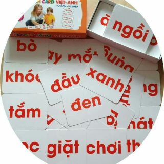 BỘ THẺ HỌC BIBO FLASH CARD VIỆT - ANH