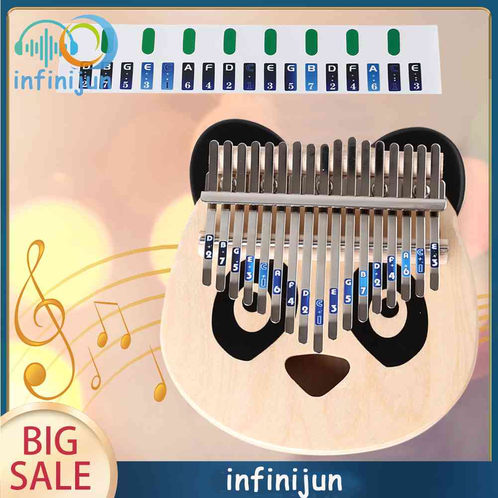 Set 2 Miếng Dán Ghi Chú Hình Đàn Kalimba Cho Đàn Piano
