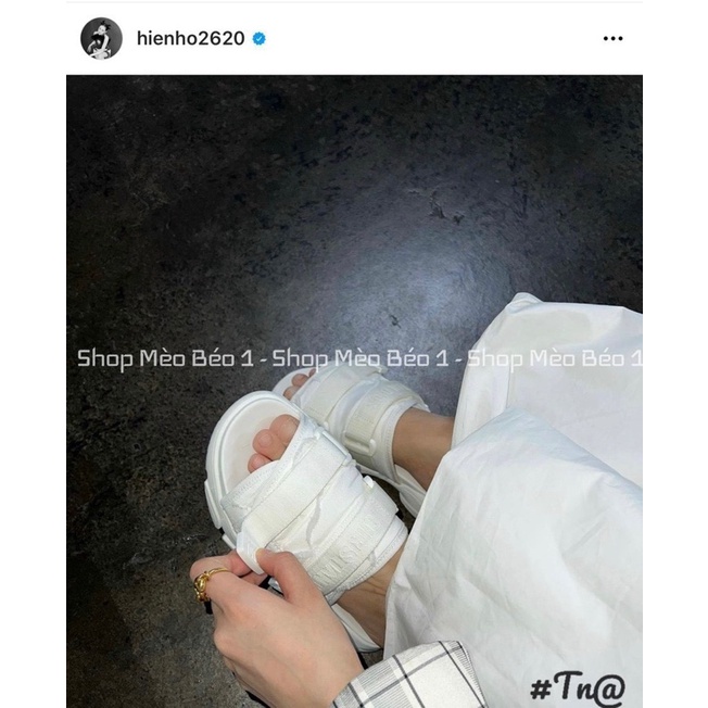 Dép quai ngang cd vân chìm đế cao fullbox