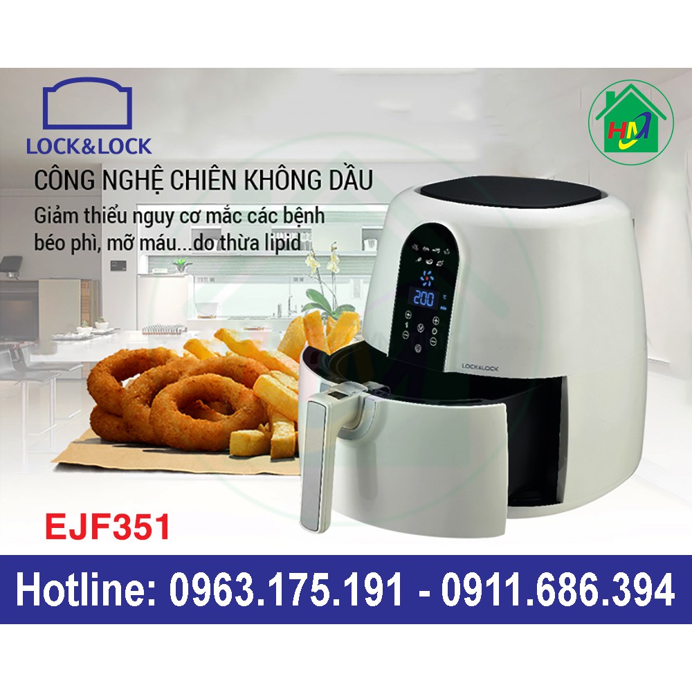 Nồi Chiên Không Dầu Lock & Lock 5.2L EJF351