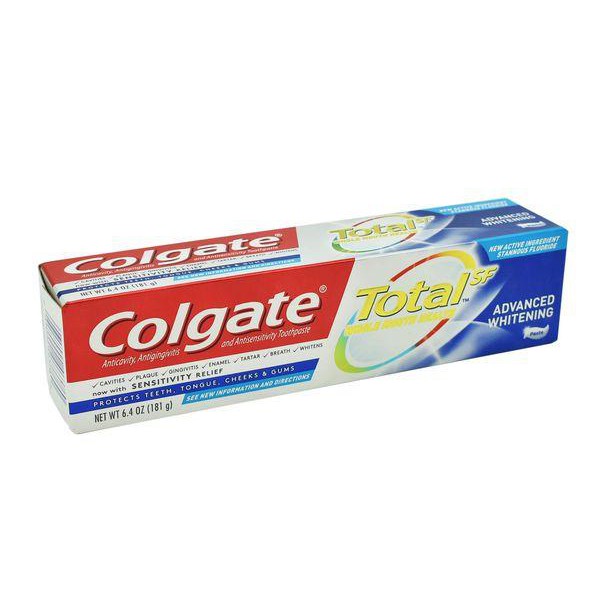 Kem Đánh Răng Colgate Total SF Advanced Whitening Của Mỹ 181g