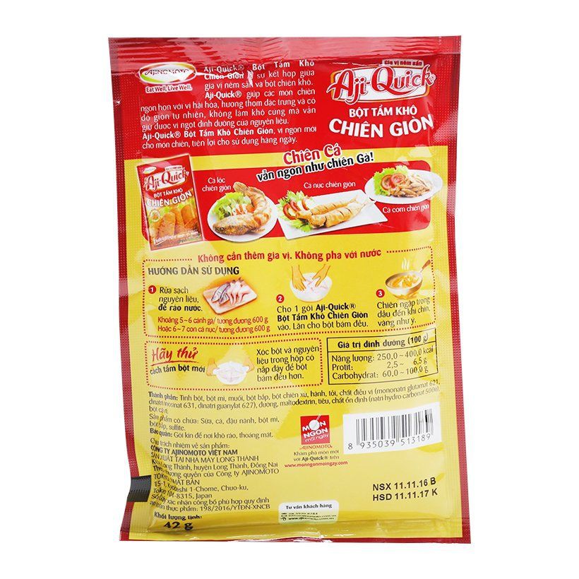 Bột chiên gà giòn Aji-Quick gói 42g