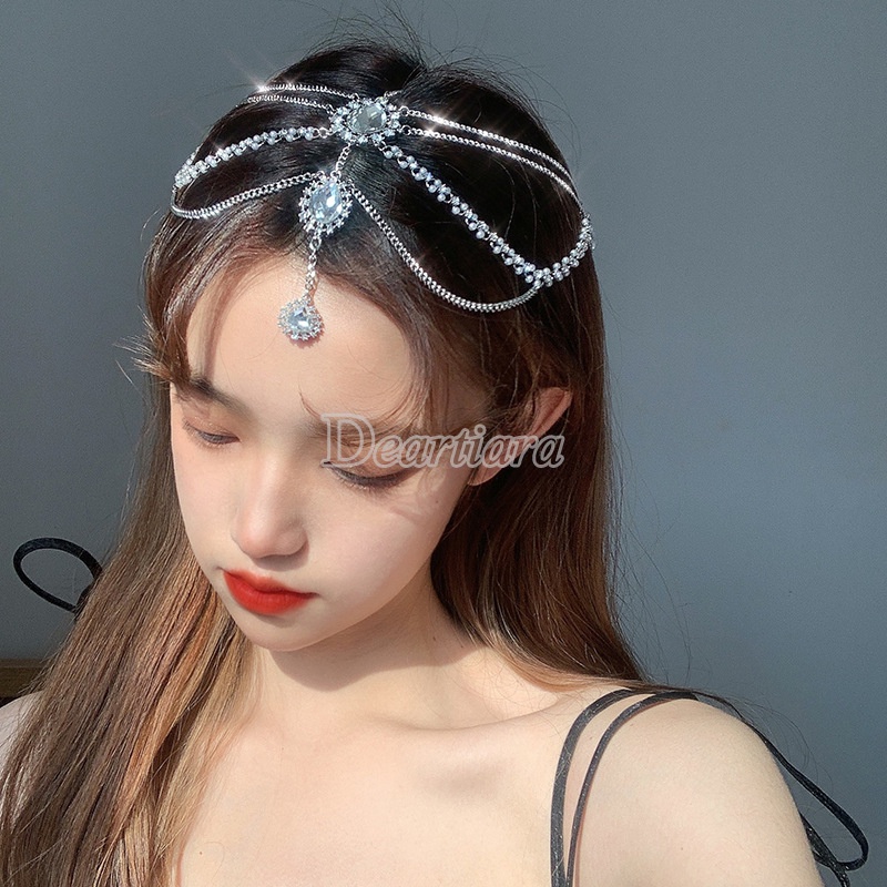 Chuỗi dây tua rua phụ kiện đeo đầu trang trí phong cách cổ điển thời trang