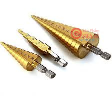 Mũi Khoan Đa Năng Bước Tháp Nhiều Tầng Hợp Kim Titan - Mũi Khoan Khoét 1 Mũi Khoan Được Nhiều Đường Kính Lỗ Từ 4-32mm ❤️