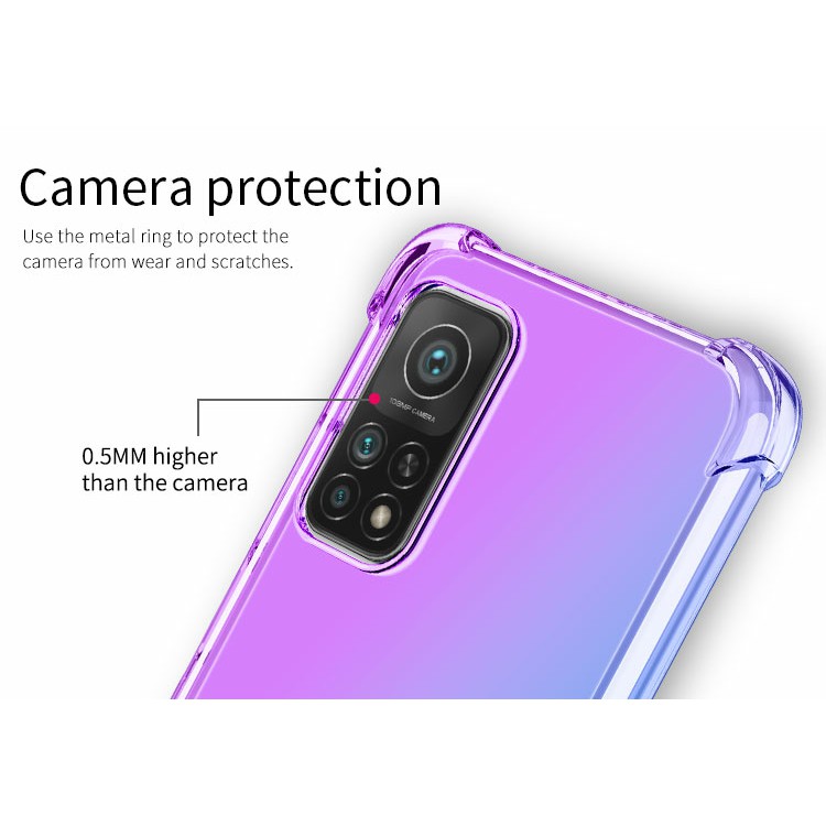 Ốp lưng Xiaomi Mi 10T Pro / Mi 10T / Mi 11T / Mi 11T Pro dẻo TPU đa sắc lồi 4 góc cao cấp