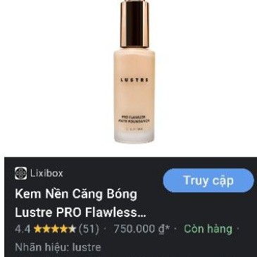 Kem Nền Siêu Mịn Căng Bóng LUSTRE Pro (30ml)