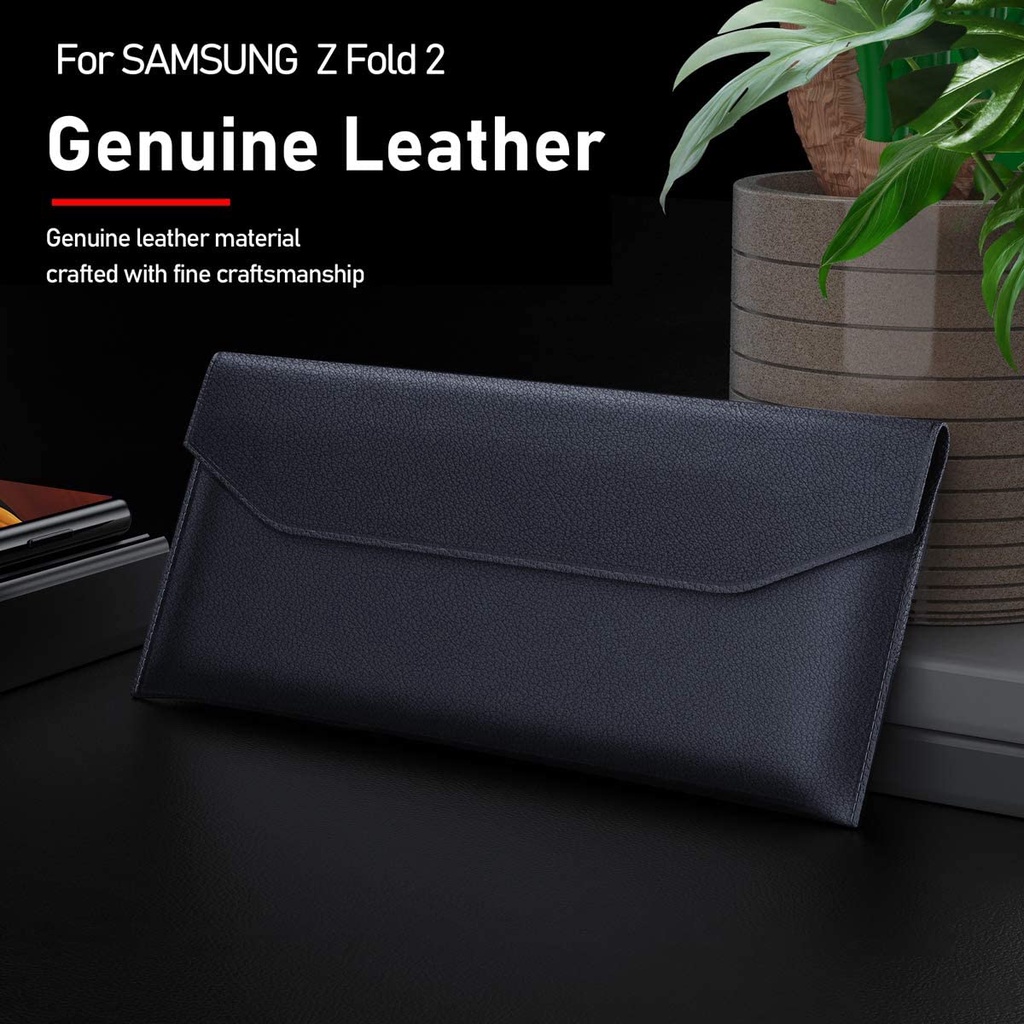 Bao Da Bò Điện Thoại Nắp Gập Dạng Ví Cho Samsung Galaxy Z Fold 4 Fold 3 2 5G