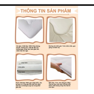 Topper nệm bông xuất Nhật Boss Decor