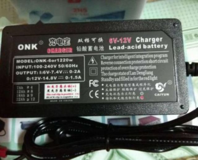 Máy nạp ắc quy 6v và 12v tự ngắt khi đầy