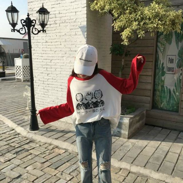 SALE XẢ HÀNG - Áo thun tay dài ulzzang phối tay