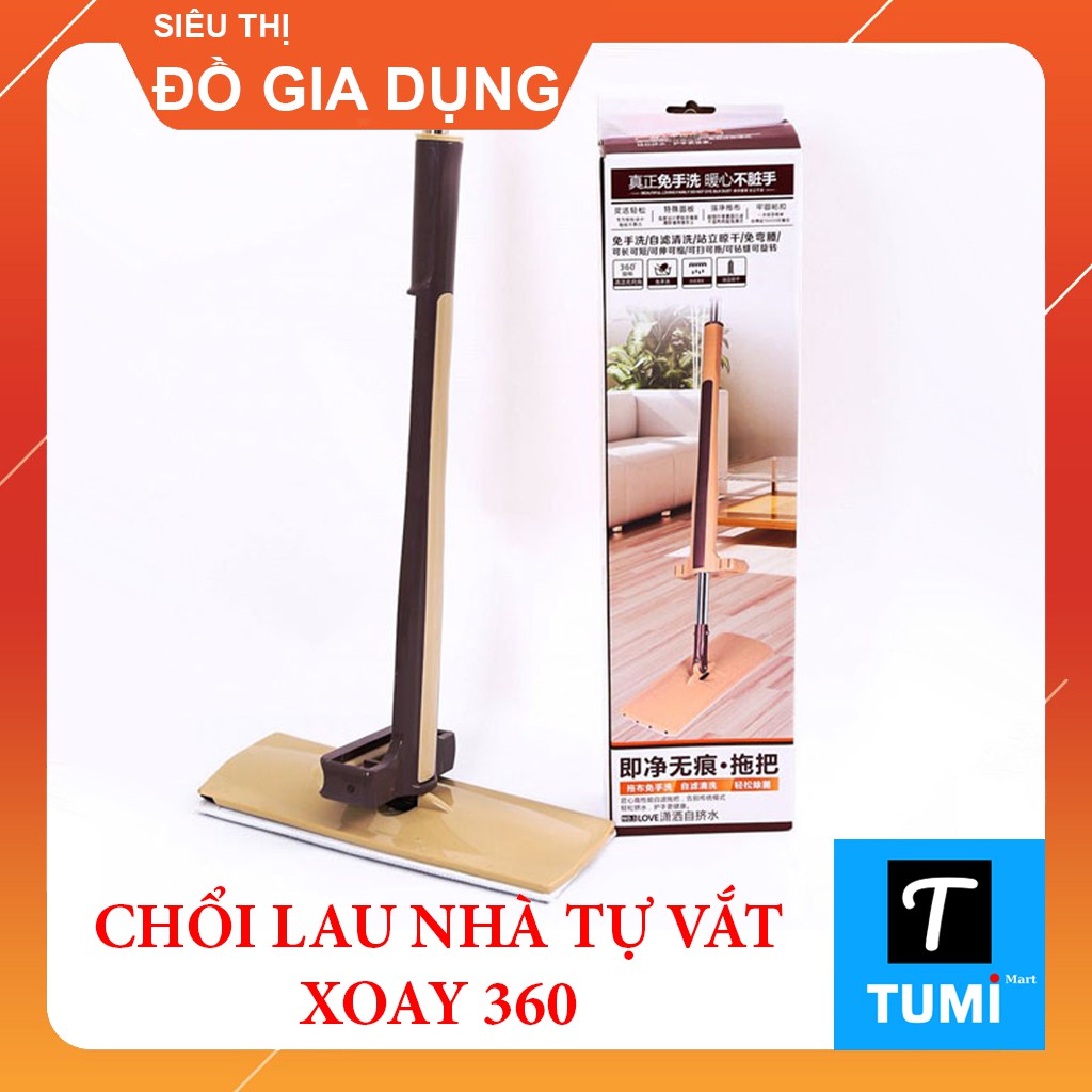 Chổi lau nhà tự vắt thông minh - Kèm 2 tầm lau nhà