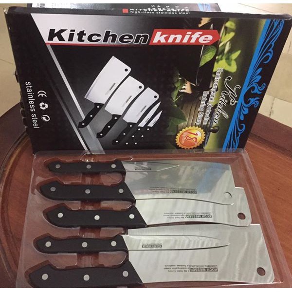 Bộ Dao Thái Lan 5 Món Siêu Bén-BỘ DAO KITCHEN KNIFE