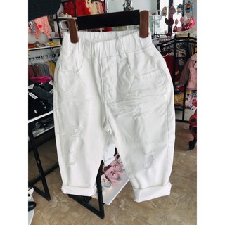 [ Cao Cấp ] Quần Jean Xước Cá Tính Dành Cho Bé Trai Bé Gái, Quần Jean Co Giãn Mặc Đi Học Cho Bé Trai Và Bé Gái