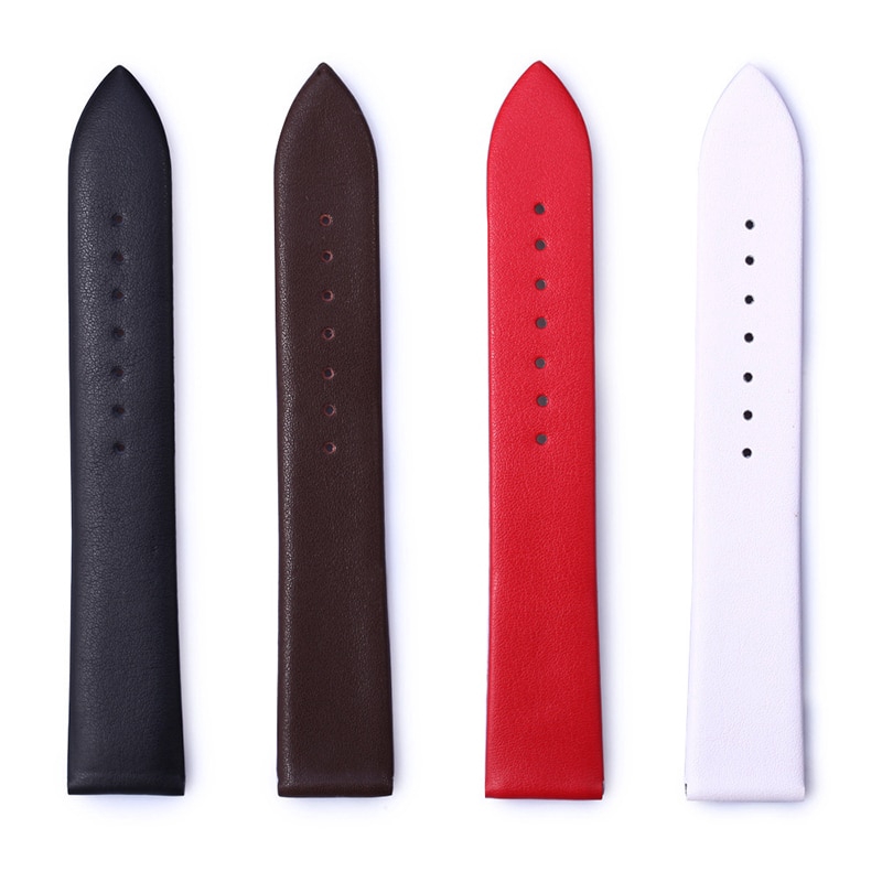 Dây đeo bằng da bò thật siêu mềm và mỏng cho đồng hồ có chiều rộng 8mm 10mm 12mm 14mm 16mm 18mm 20mm