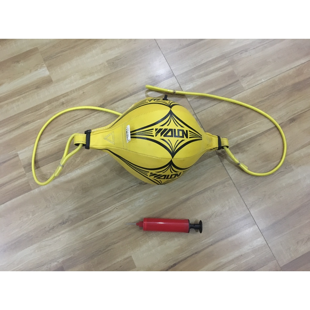 Bóng tập phản xạ 2 đầu Wolon chính hãng , bóng tập boxing , tập đấm bốc tặng kèm kim bơm và bơm tay