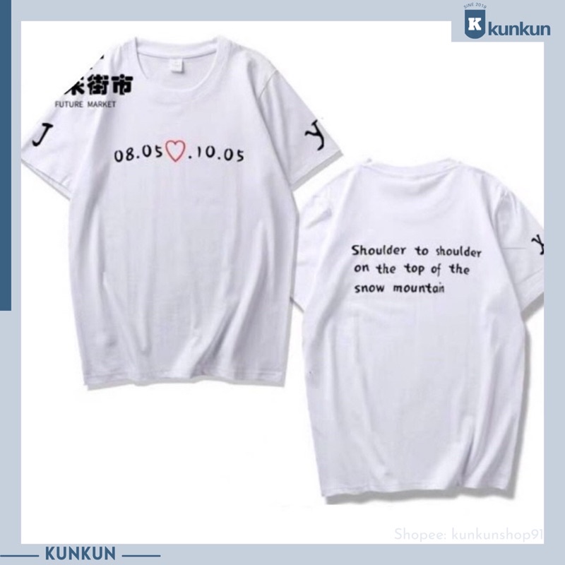 Áo thun tay lửng Tiêu Chiến, Vương Nhất Bác, BJYXSZD, Bác Quân Nhất Tiêu đủ size mới nhất