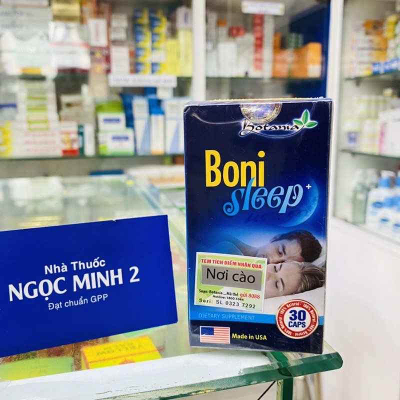 ✅ [Chính Hãng] Boni Sleep An thần, giảm stress BoniSleep  ( 1 hộp 30 viên)
