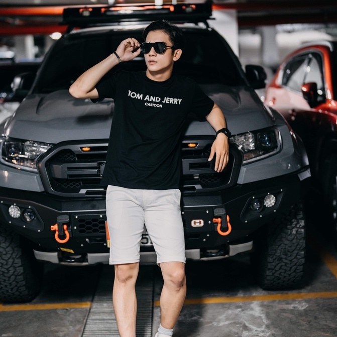 Áo thun nam cổ tròn tay ngắn AREMI vải cotton co giãn thấm hút tốt dày dặn thiết kế đơn giản trẻ trung ATS0009