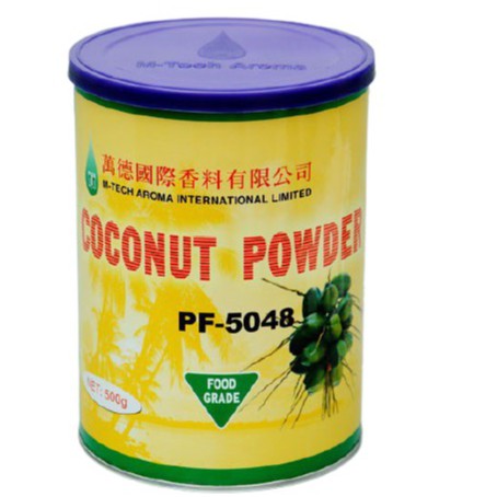 Bột hương dừa Coconut Powder hộp 500gr tạo mùi vị thơm béo trong thực phẩm, bánh, kẹo, nấu chè