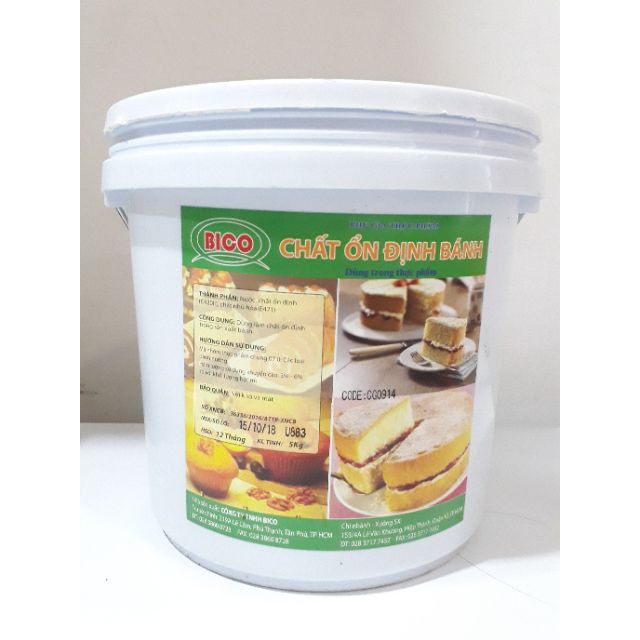 Chất ổn định bánh SP ⚡ GIÁ SỐC ⚡ 500gr - 1kg chất ổn định giúp bánh không bị xẹp sau khi nướng, bánh mềm và xốp
