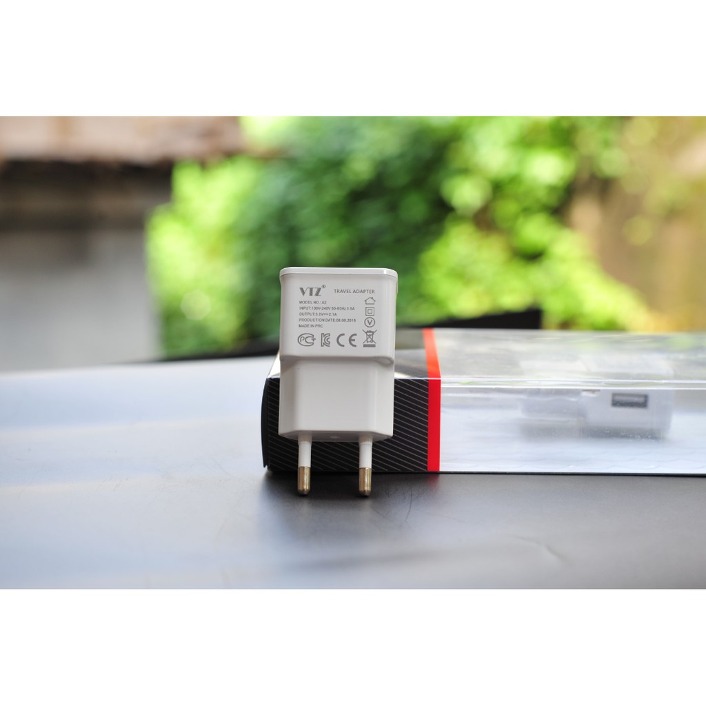 Bộ sạc chân micro usb 2.1A hiệu VTZ