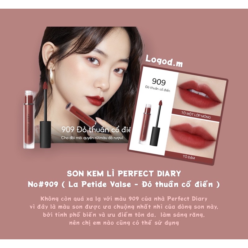 SĂN SALE⚡️Son Kem Lì Lâu Trôi Perfect Diary  - Logod.m