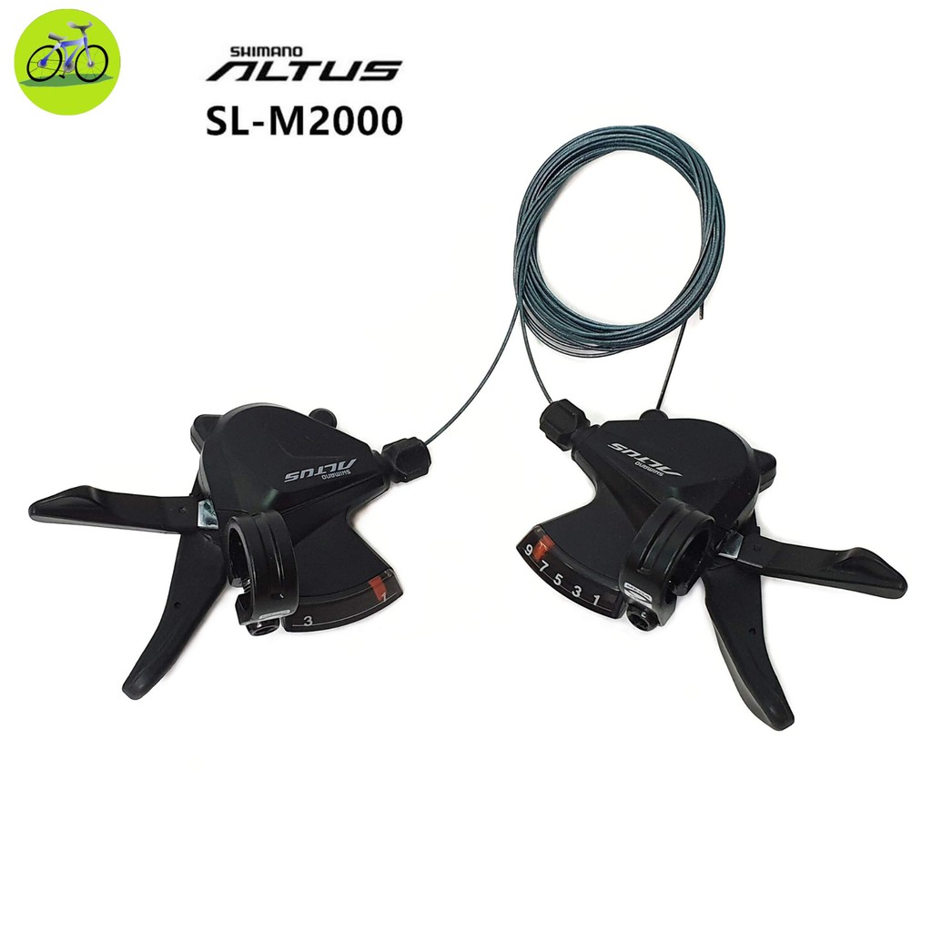 Tay đề xe đạp bấm xả Shimano Altus SL-M2000 3x9 Speed Hàng Chính Hãng