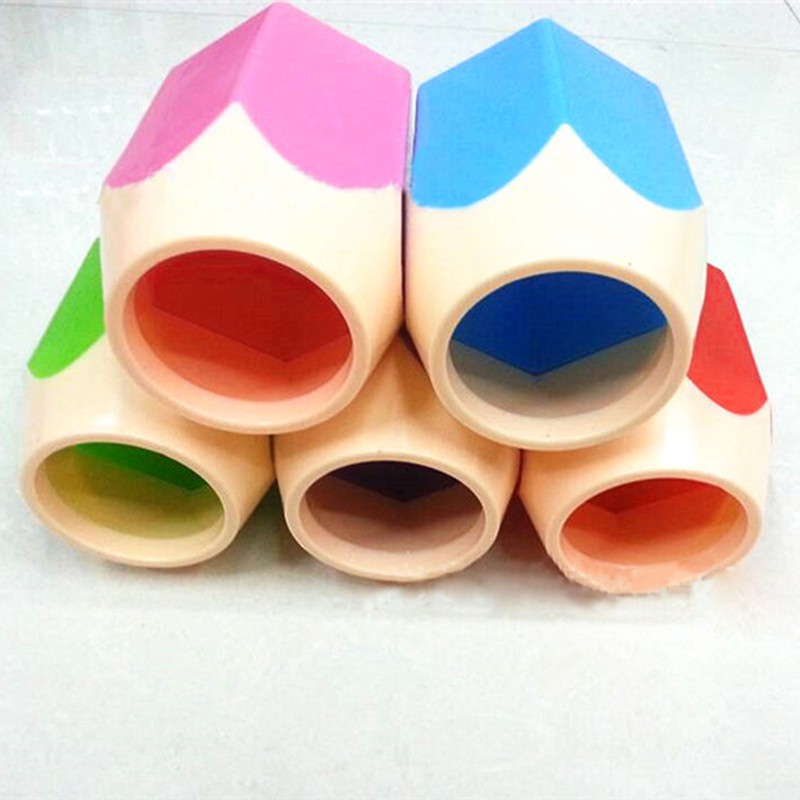 Plastic Removable Students Pencil Shape Dual-Use Pen Holder