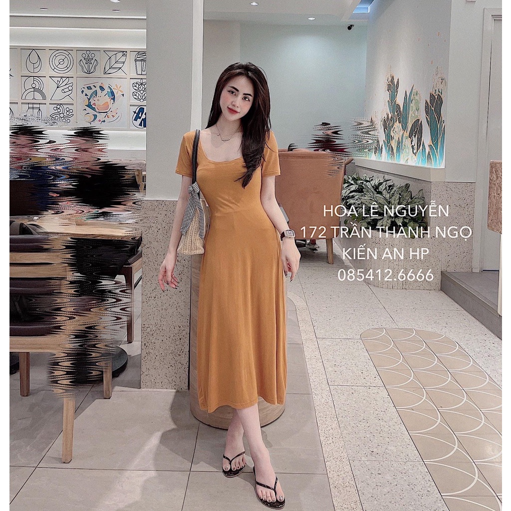 Váy xòe cổ u hot nhiều màu đẹp