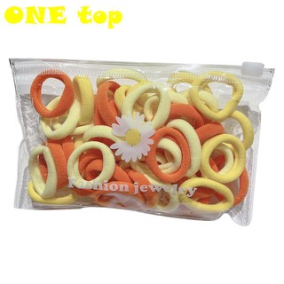 Bộ 50 Dây Buộc Tóc Hình Hoa Cúc 50