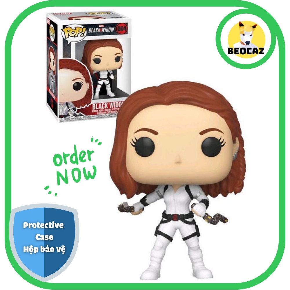 [Full Box Tặng Hộp Bảo Vệ] Mô hình Funko nội địa Trung Black Widow Góa Phụ Đen 2021 nữ chiến binh No.604 Beocaz