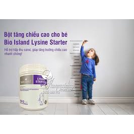 Mẫu mới - Bột tăng chiều cao Bio Lsland LYSINE STARTER dưới 6 tuổi