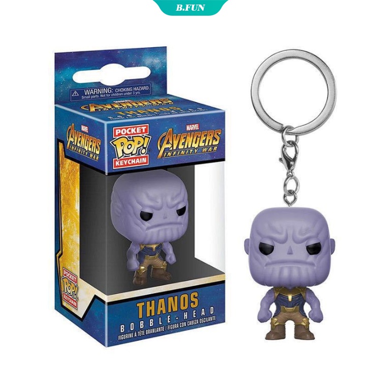 Móc Khóa In Hình Nhân Vật Thanos/Người Sắt/Người Sắt Trong Phim Infinity War