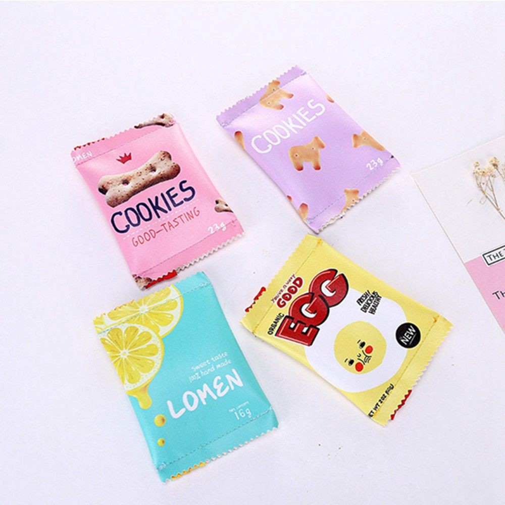 Ví mini tạo hình túi bánh snack in hình thời trang