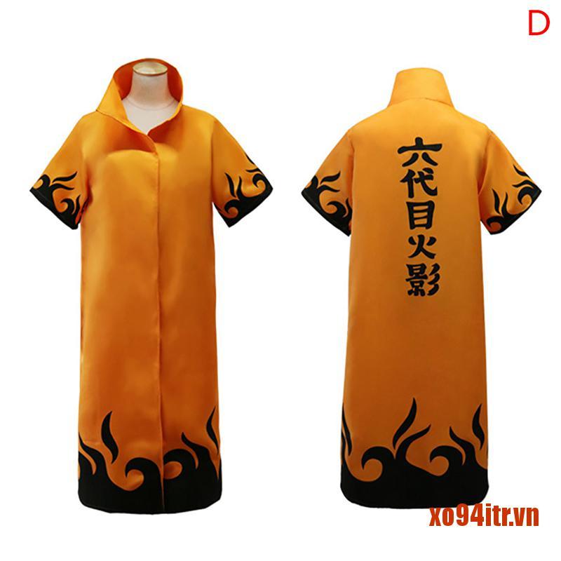 XOITR  Anime Naruto Cosplay Cloaks Hokage Namikaze Minato Uniform Kakashi Capes Co