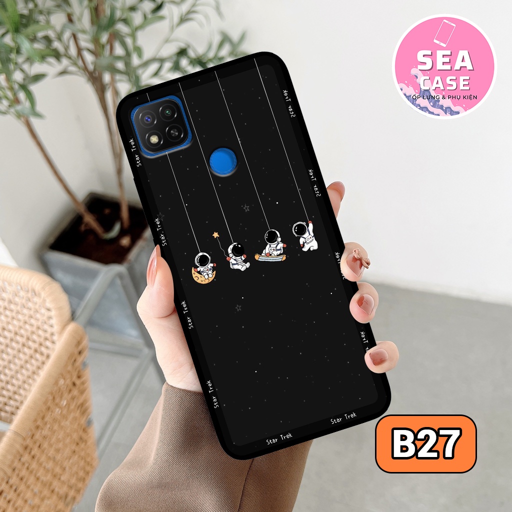 Ốp lưng XIAOMI REDMI 9C hình vũ trụ,hoạt hình,phi hành gia – ốp nhựa chống trầy,chống va đập