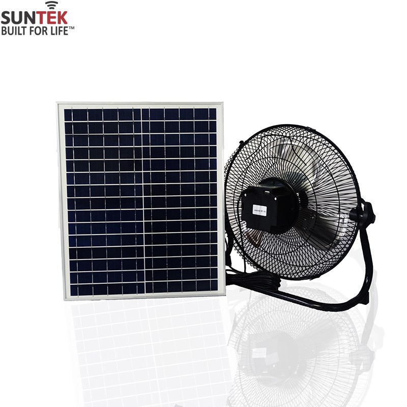 Quạt Để Bàn Sạc Tích Điện Năng Lượng Mặt Trời SUNTEK SF-01 25W kiêm Pin Dự Phòng - Hàng Chính Hãng - Bảo hành 2 năm